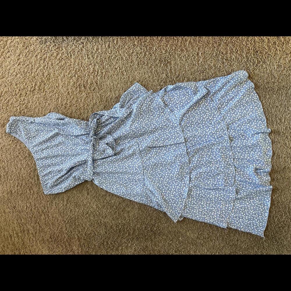 Chic One-Shoulder Floral Dress Sz XL